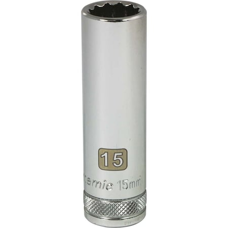 Dynamic 1/2" Drive, 15mm Metric Socket, 12 Points D015715
